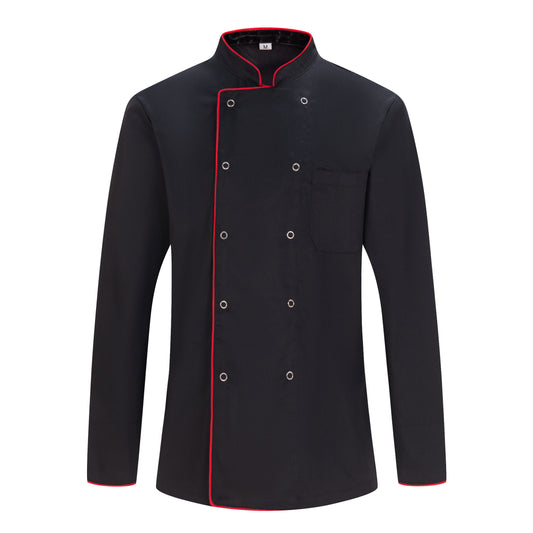 Pack 2 Unidades - Chaqueta Cocinero Hombre - Chaqueta de Chef Hombre - Uniforme Hosteleria - - Ref.682B