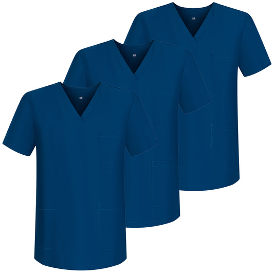 Paquete 3 Unidades - CASACA SANITARIOS UNISEX CUELLO PICO 3-6801 - MISEMIYA Vestuario Laboral