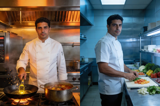 Chaquetas de Cocina: Manga Larga vs Corta - Qué Necesitas Según la Estación