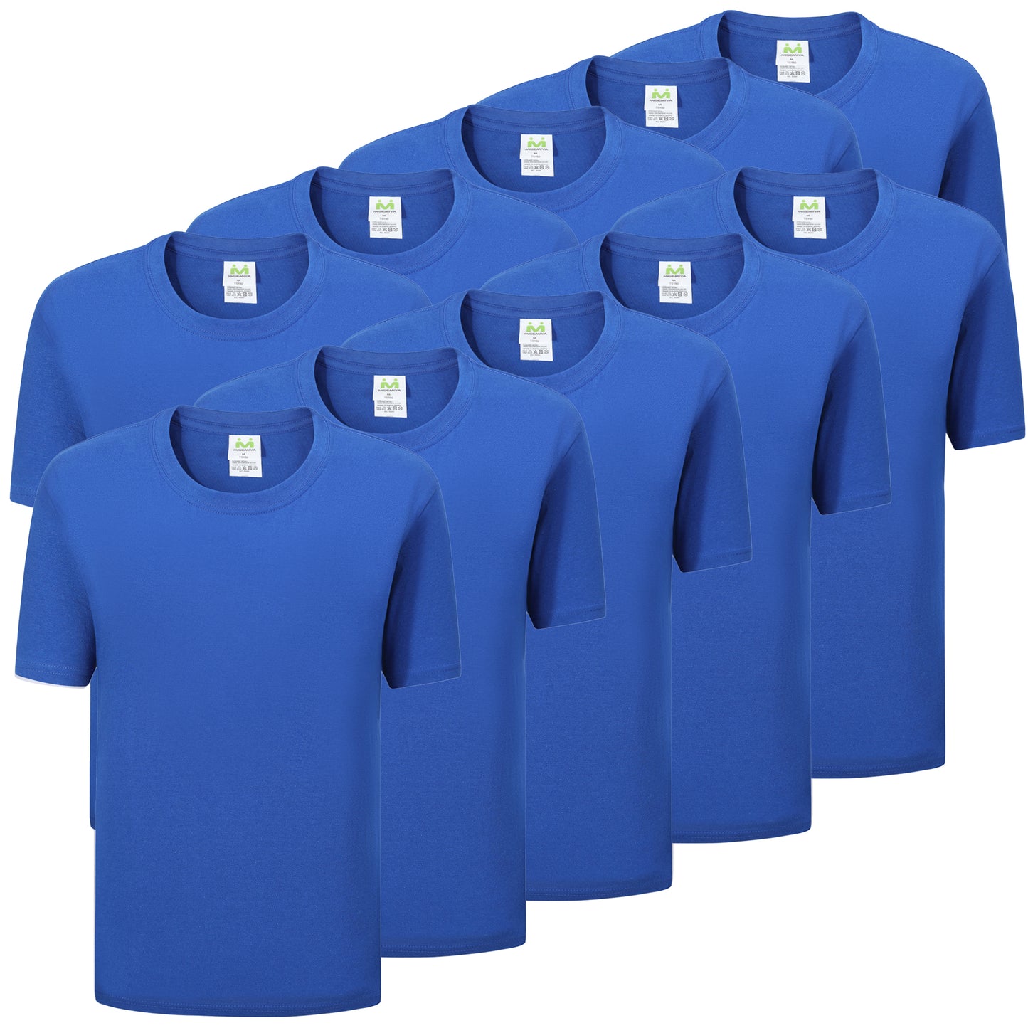 Paquete de 10 Unidades - Camiseta con Mangas Cortas 100% Algodón   10-TS150 - MISEMIYA Uniformes de Trabajo