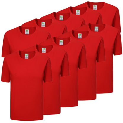 Paquete de 10 Unidades - Camiseta con Mangas Cortas 100% Algodón   10-TS150 - MISEMIYA Uniformes de Trabajo