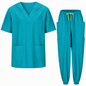 Uniforme Sanitario Unisex Elástico con Pantalón Jogger y 6 Bolsillos (94% Poliéster, 6% Spandex) - 1689-7969 - MISEMIYA Uniformes de Trabajo