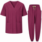 Uniforme Sanitario Unisex Elástico con Pantalón Jogger y 6 Bolsillos (94% Poliéster, 6% Spandex) - 1689-7969 - MISEMIYA Uniformes de Trabajo