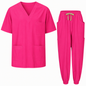 Uniforme Sanitario Unisex Elástico con Pantalón Jogger y 6 Bolsillos (94% Poliéster, 6% Spandex) - 1689-7969 - MISEMIYA Uniformes de Trabajo