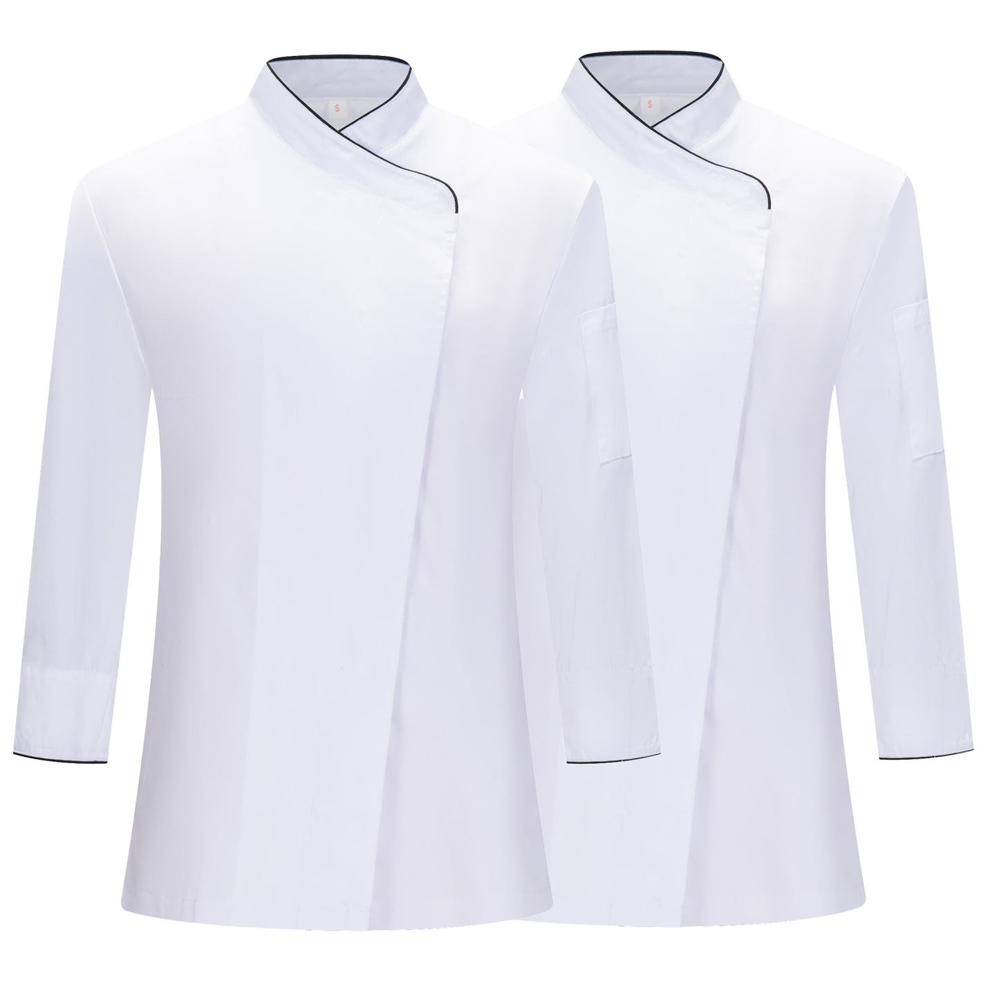 Pack 2 Unidades - Chaquetas Cocinera Mujer Profesionales | Uniforme Hostelería 190gsm | MISEMIYA - MISEMIYA Uniformes de Trabajo