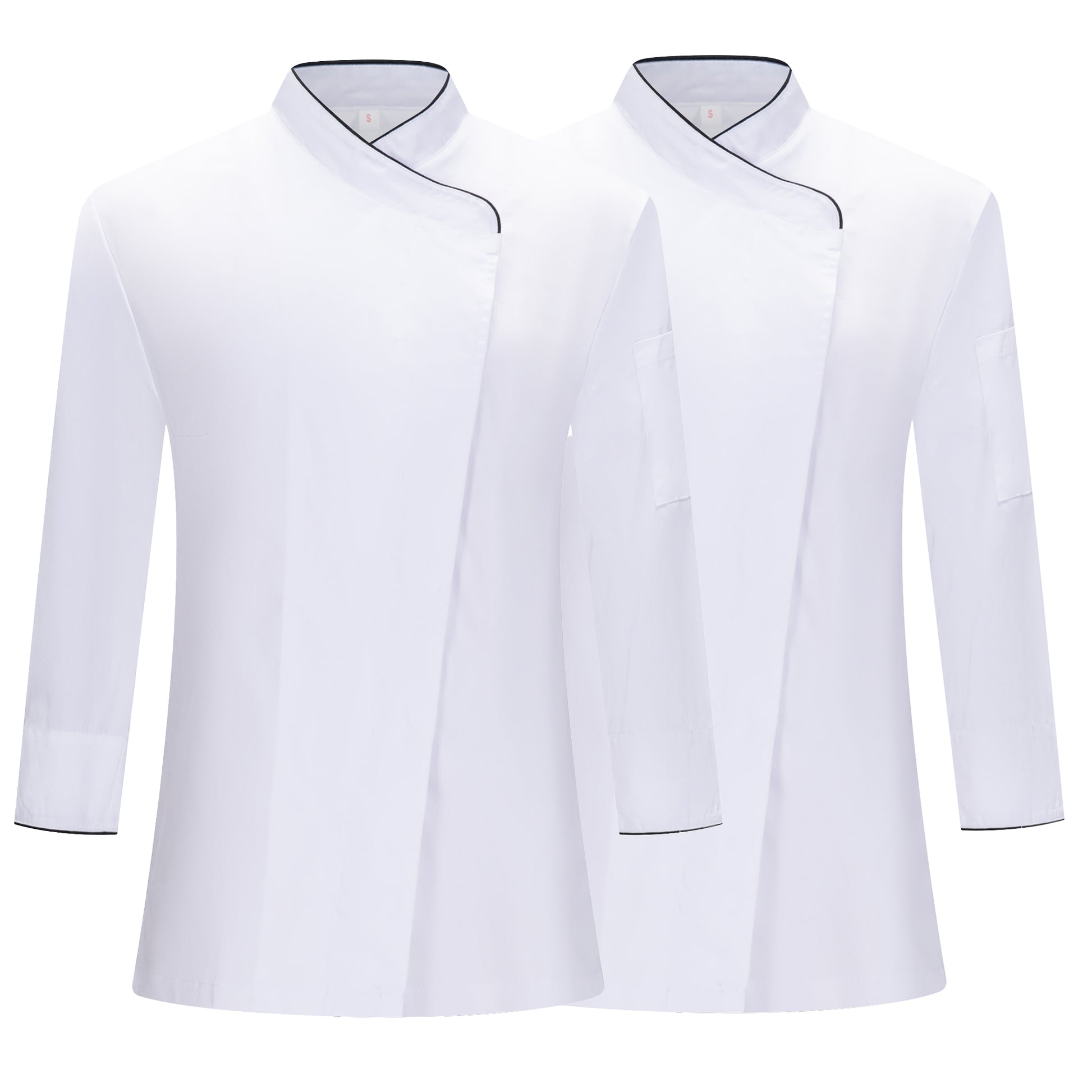 Pack 2 Unidades - Chaquetas Cocinera Mujer Profesionales | Uniforme Hostelería 190gsm | MISEMIYA - MISEMIYA Uniformes de Trabajo