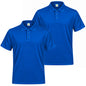 Pack de 2 unidades – Polo deportivo de hombre de manga corta 100% poliéster – 2-PPM130