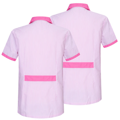 Unisex-Herrenhemd mit Streifen am Revers, einheitliche Ästhetik, 2-W820
