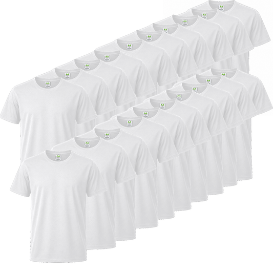 Paquete de 20 Unidades - Camiseta de Verano Ligera con Mangas Cortas 100% Algodón - 20-TS135 - MISEMIYA Uniformes de Trabajo