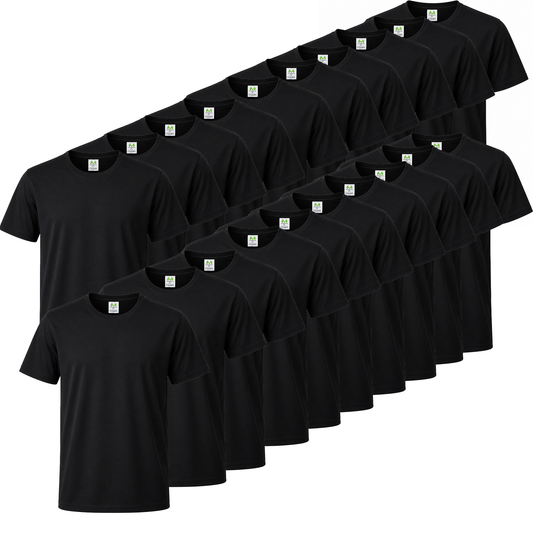 Paquete de 20 Unidades - Camiseta de Verano Ligera con Mangas Cortas 100% Algodón - 20-TS135 - MISEMIYA Uniformes de Trabajo