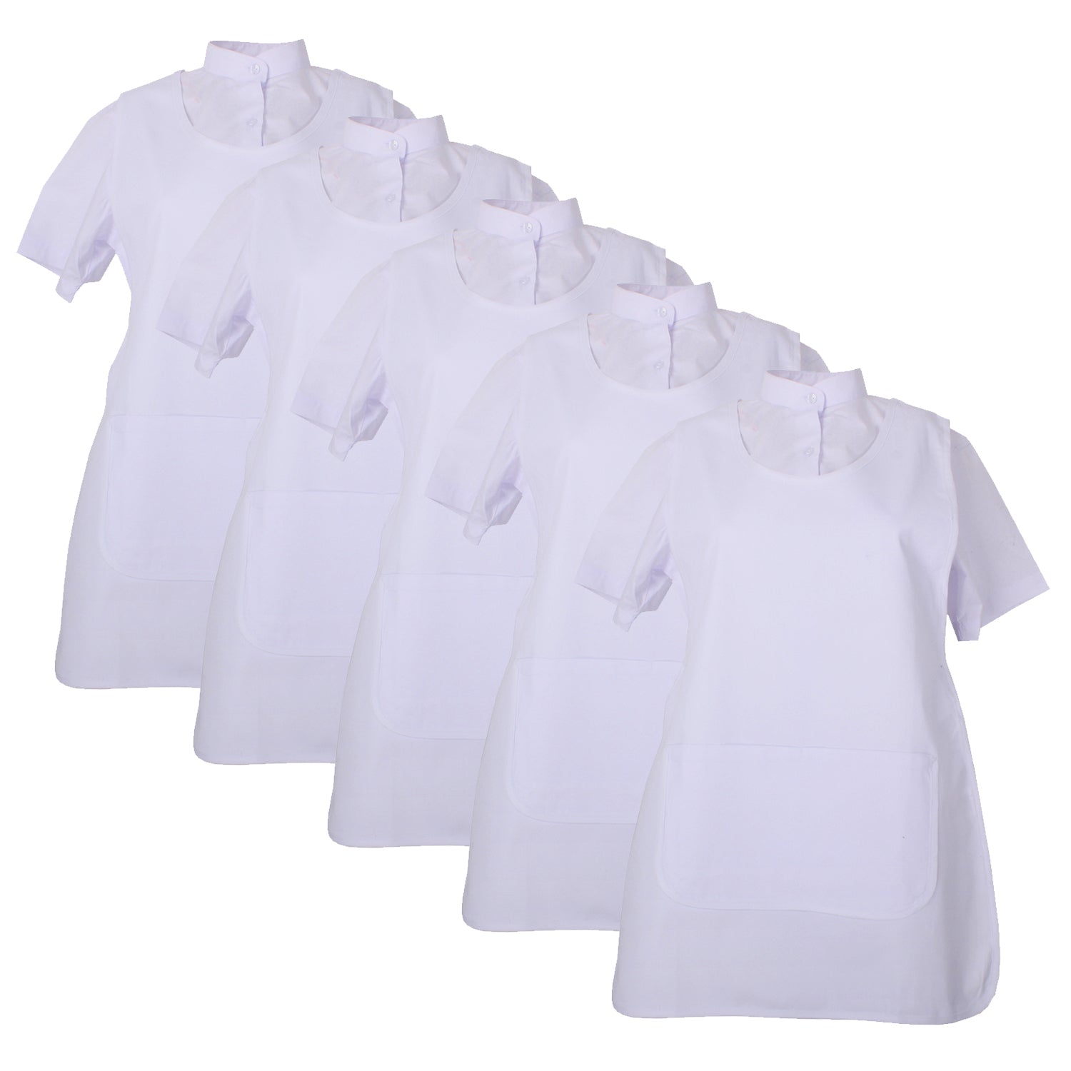 Pack*5 Pcs - DELANTAL LIMPIEZA UNIFORME LABORAL CLINICA MÉDICOS LIMPIEZA VETERINARIA SANITARIOS HOSTELERÍA- Ref.868