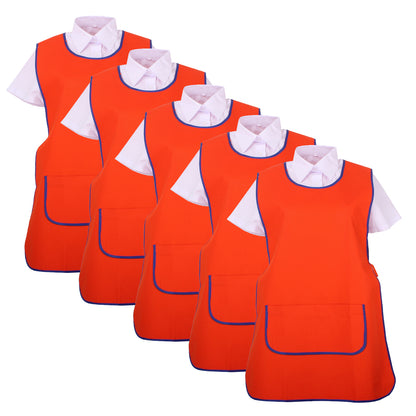 Pack*5 Pcs - DELANTAL LIMPIEZA UNIFORME LABORAL CLINICA MÉDICOS LIMPIEZA VETERINARIA SANITARIOS HOSTELERÍA- Ref.868