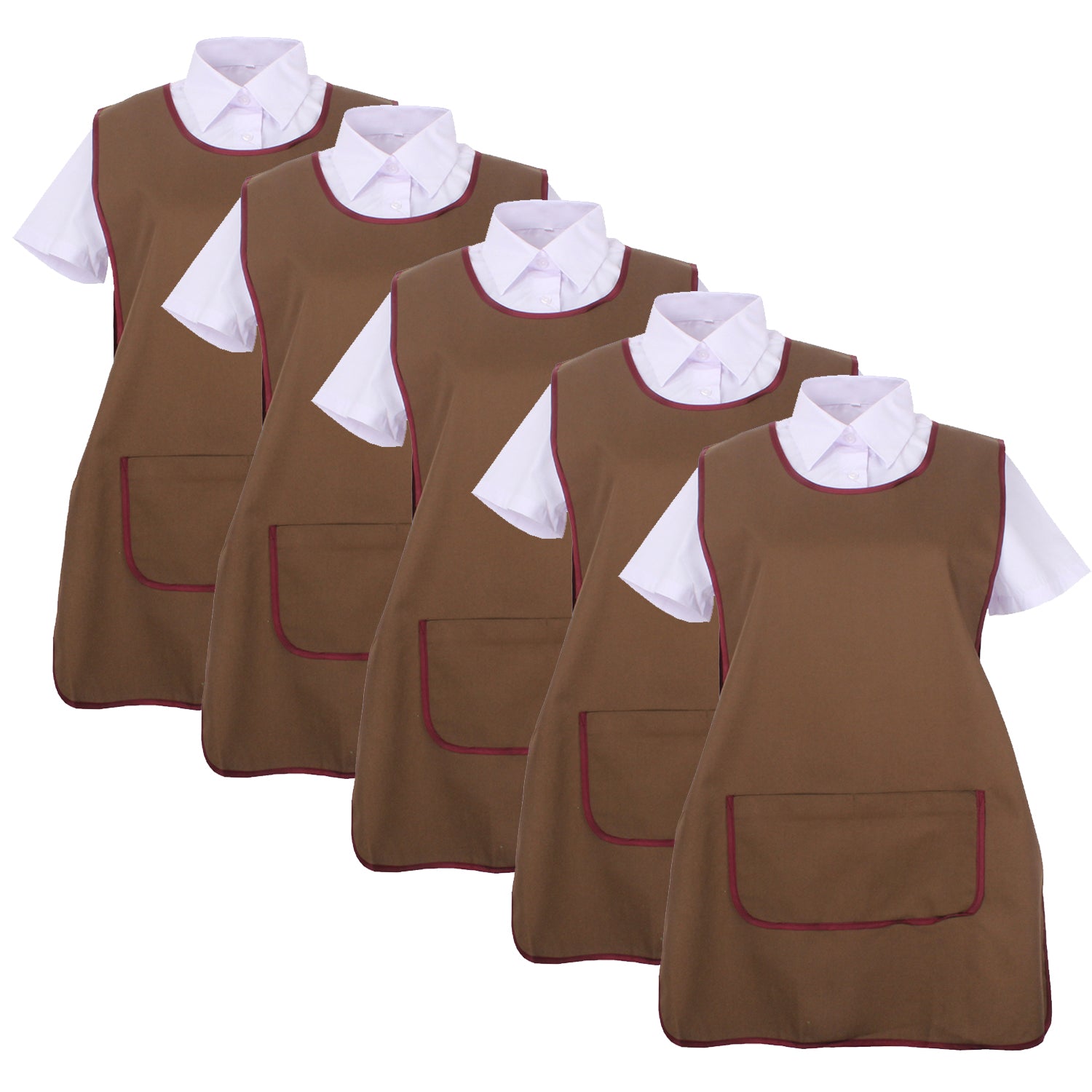 Pack*5 Pcs - DELANTAL LIMPIEZA UNIFORME LABORAL CLINICA MÉDICOS LIMPIEZA VETERINARIA SANITARIOS HOSTELERÍA- Ref.868