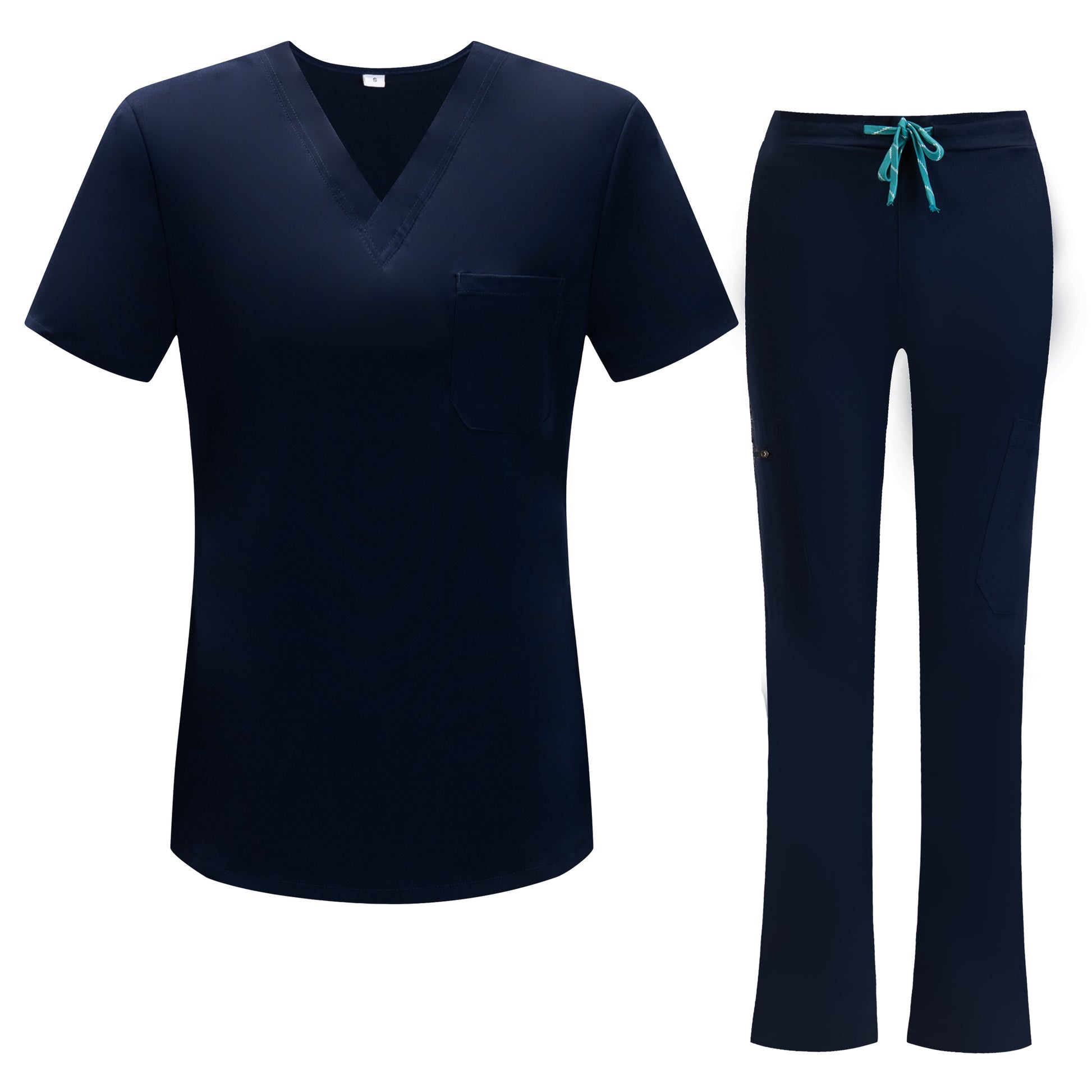 MANTEAU NOIR MANCHES COURTES UNIFORME DE TRAVAIL CLINIQUE