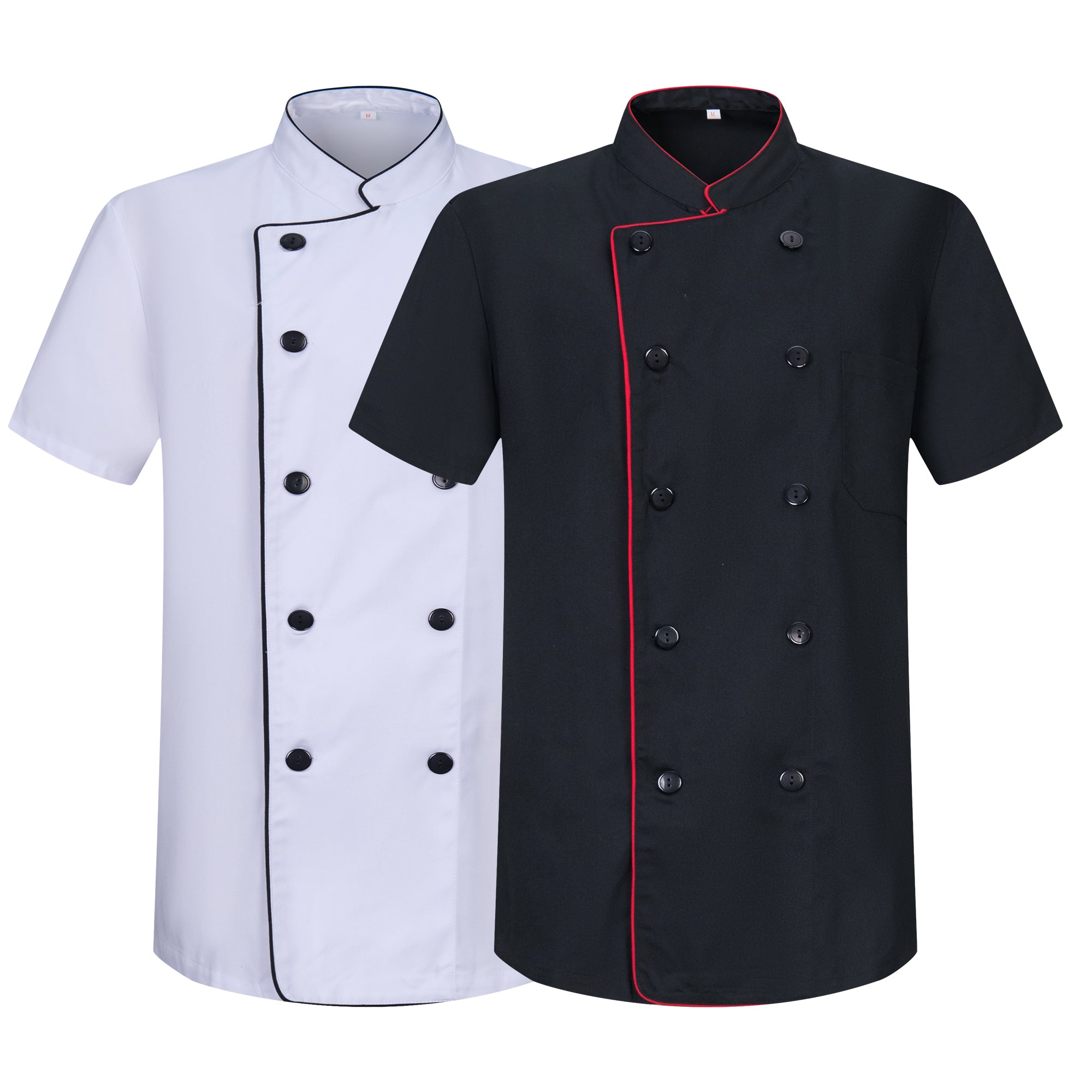 MISEMIYA - Chef Chef Jassen Uniformen Keukens Uniformen Koks Chef Uniformen - Ref.842B - XXXL, Wit MISEMIYA - Chef Chef Jassen Uniformen Keukens Uniformen Koks Chef Uniformen - Ref.842B - XXXL, Wit