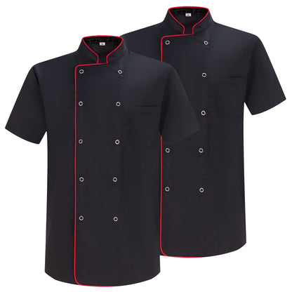 Pack 2 Unidades - Chaqueta Cocinero Hombre - Chaqueta de Chef Hombre - Uniforme Hosteleria - Ref.6821