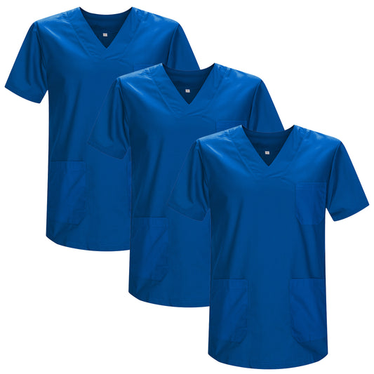 Pack 3 Pcs - CASACA SANITARIO UNISEX UNIFORMES SANITARIOS UNIFORME SANITARIO UNIFORME MEDICOS 