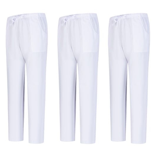 Pack 3 Pcs - PANTALÓN SANITARIO UNISEX -  UNIFORME SANITARIO UNIFORMES MEDICOS PANTALÓN DE TRABAJO 