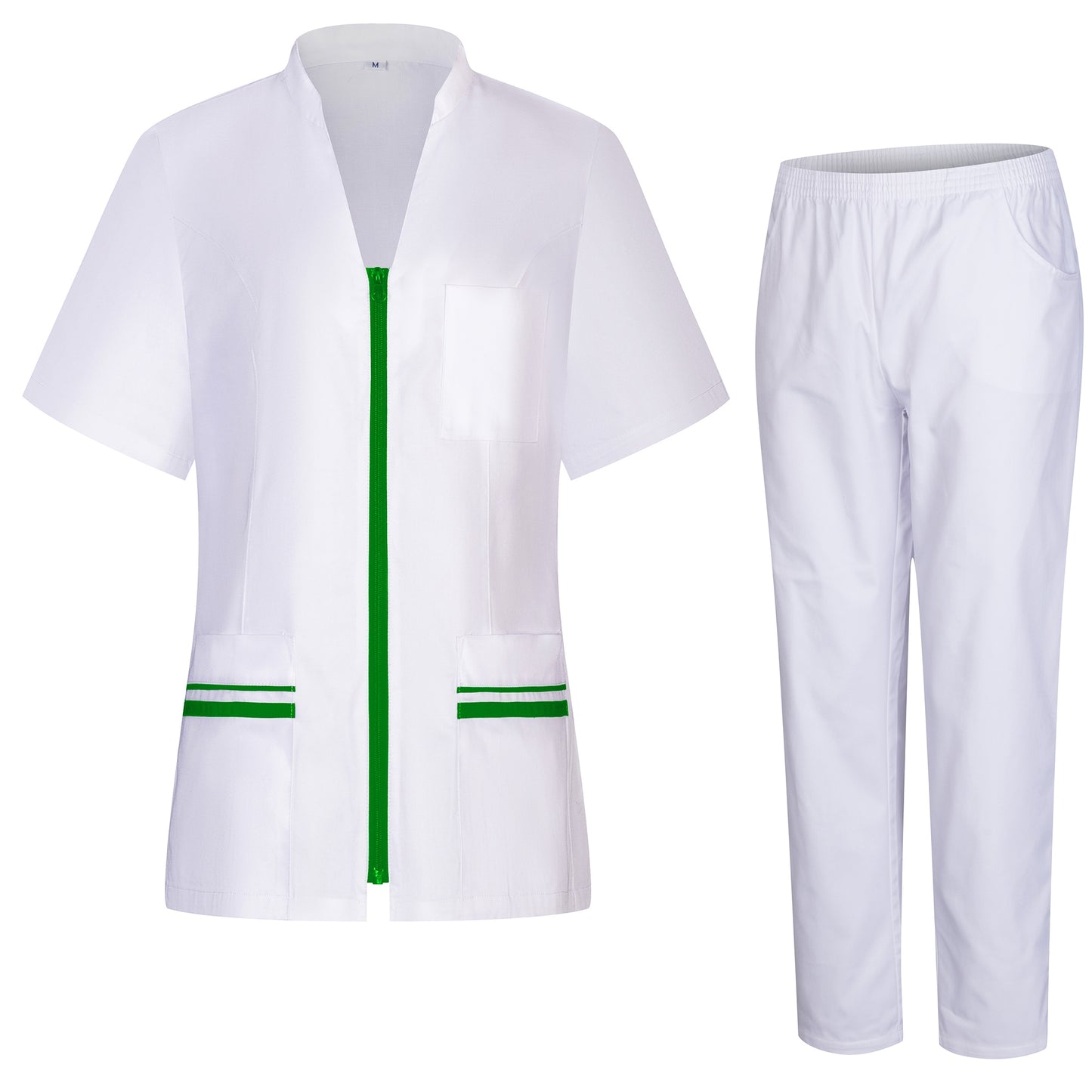 Sanitairuniform voor dames - SHIRT EN BROEK 713-8312-WHITE