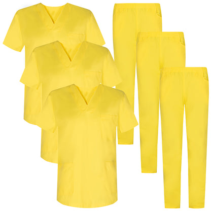 Pack de 3 Cojuntos - Uniforme Sanitario Unisex  3-817-8312 - MISEMIYA Uniformes de Trabajo