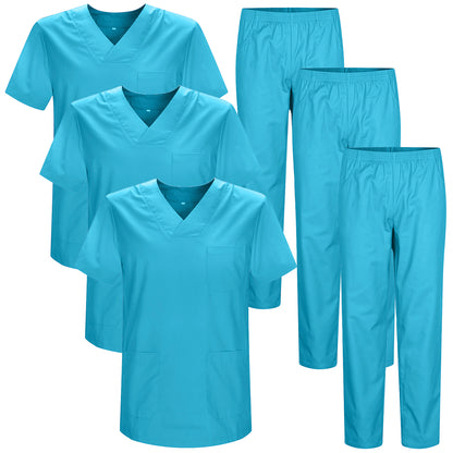Pack de 3 Cojuntos - Uniforme Sanitario Unisex  3-817-8312 - MISEMIYA Uniformes de Trabajo