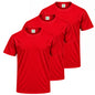 MISEMIYA Camiseta deportiva de hombre de manga corta 100% poliéster – Pack de 3 unidades – TPMNS130