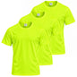 MISEMIYA Camiseta deportiva de hombre de manga corta 100% poliéster – Pack de 3 unidades – TPMNS130