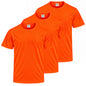 MISEMIYA Camiseta deportiva de hombre de manga corta 100% poliéster – Pack de 3 unidades – TPMNS130