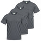 MISEMIYA Camiseta deportiva de hombre de manga corta 100% poliéster – Pack de 3 unidades – TPMNS130