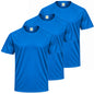Pack de 3 unidades – Camiseta deportiva de hombre de manga corta raglán 100% poliéster – 3-TPMRS130