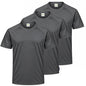 Pack de 3 unidades – Camiseta deportiva de hombre de manga corta raglán 100% poliéster – 3-TPMRS130