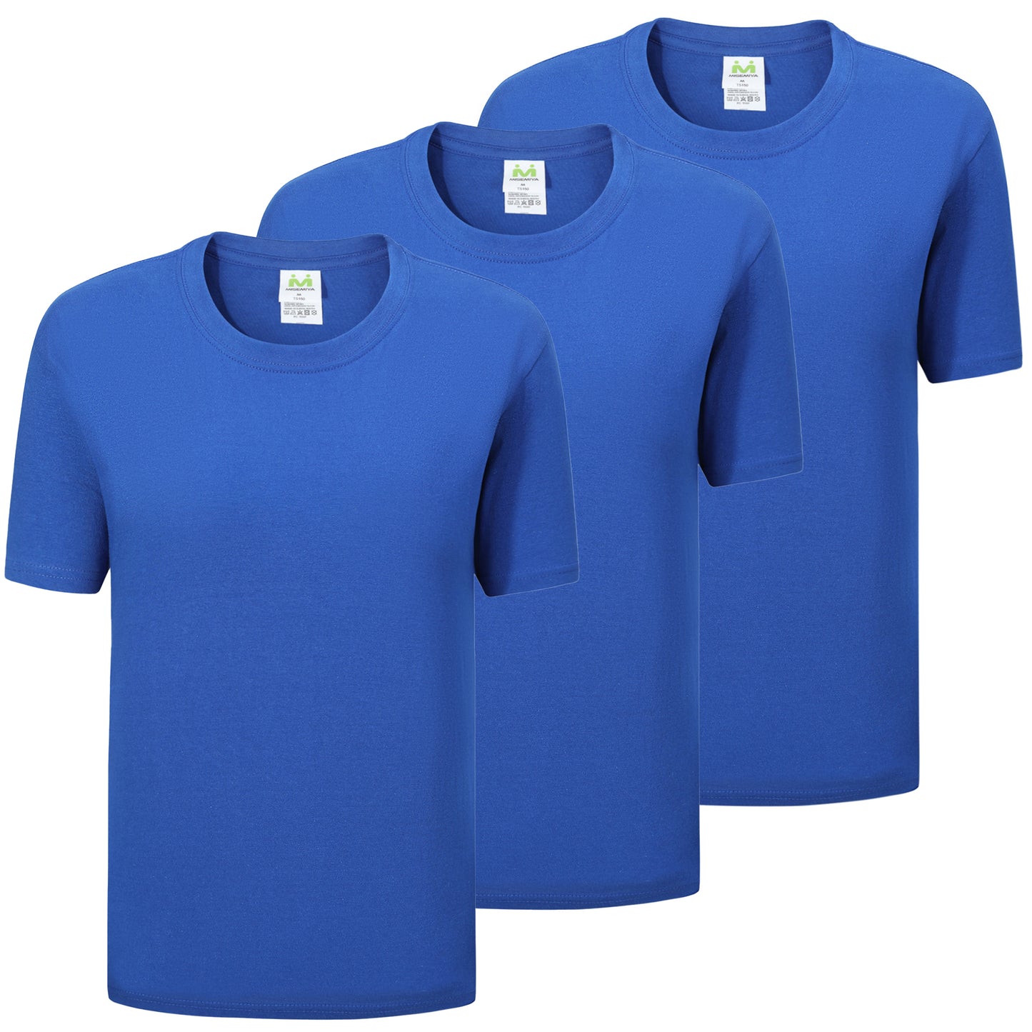 Paquete de 3 Unidades - Camiseta con Mangas Cortas 100% Algodón   3-TS135 - MISEMIYA Uniformes de Trabajo