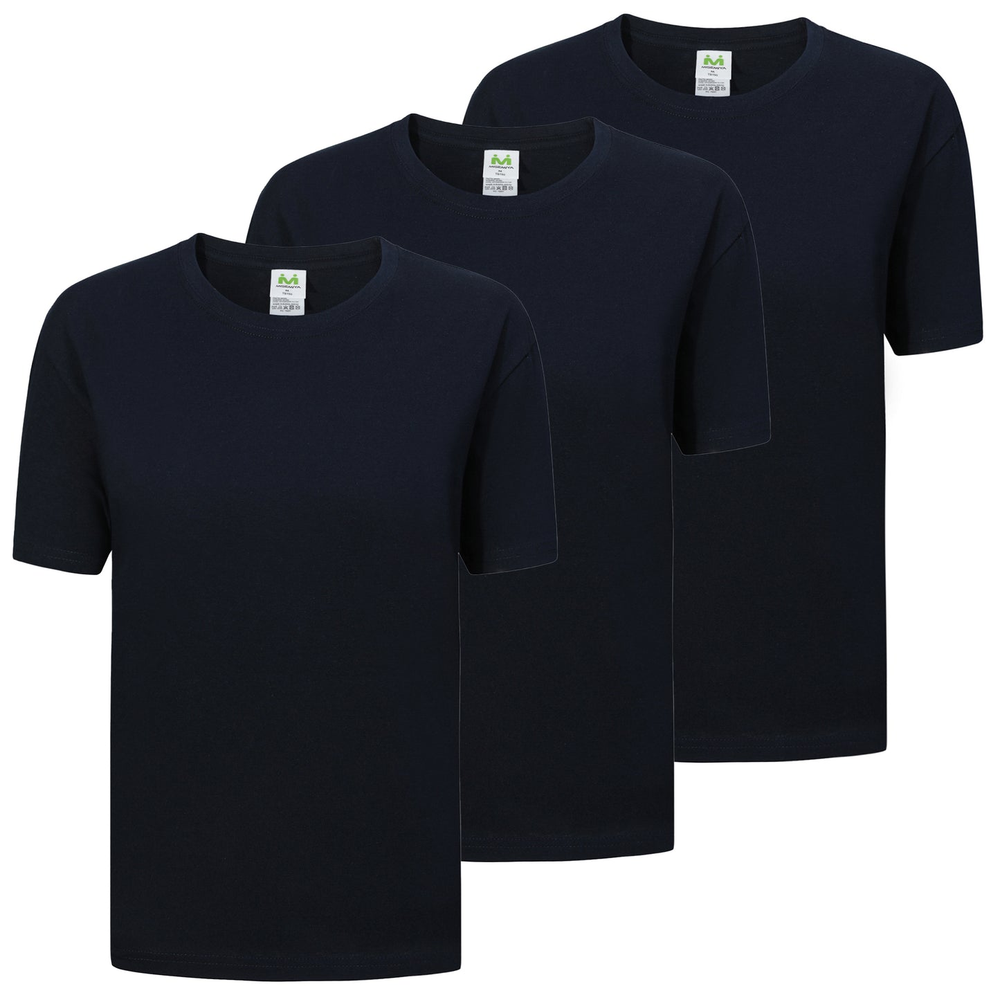 Paquete de 3 Unidades - Camiseta con Mangas Cortas 100% Algodón   3-TS135 - MISEMIYA Uniformes de Trabajo