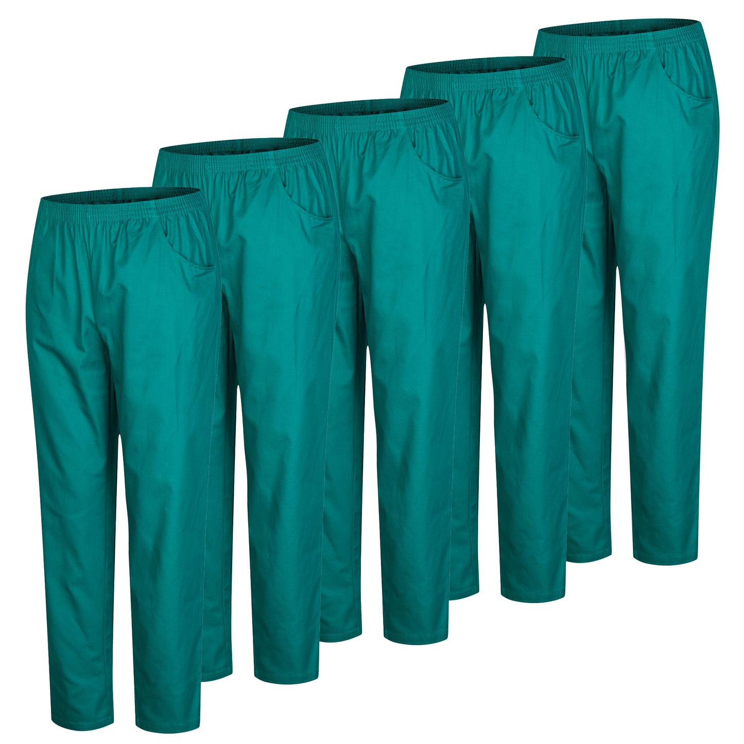 Paquete 5 Unidades  - PANTALÓN SANITARIOS UNISEX CINTURA ELÁSTICA 5-8312 - MISEMIYA Uniformes de Trabajo
