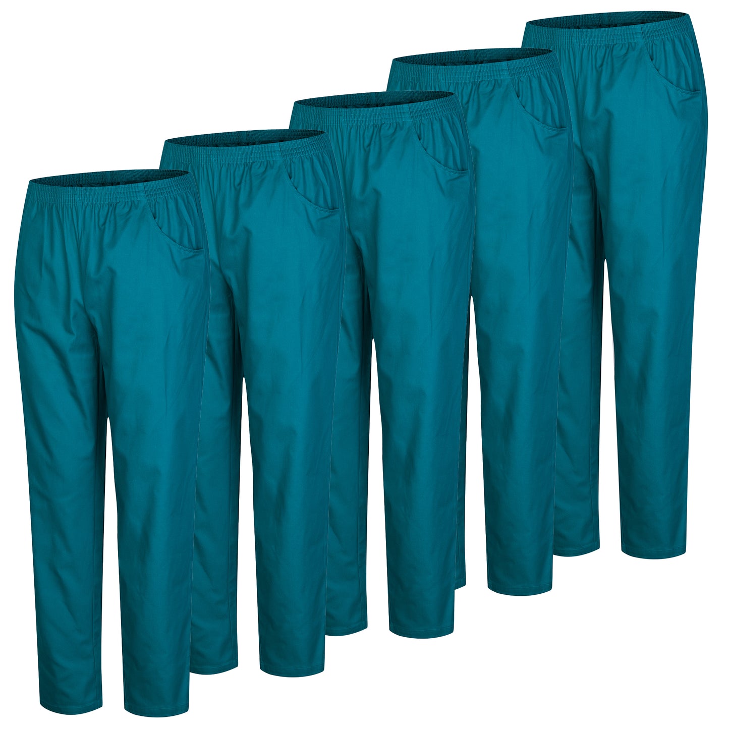 Paquete 5 Unidades  - PANTALÓN SANITARIOS UNISEX CINTURA ELÁSTICA 5-8312 - MISEMIYA Uniformes de Trabajo