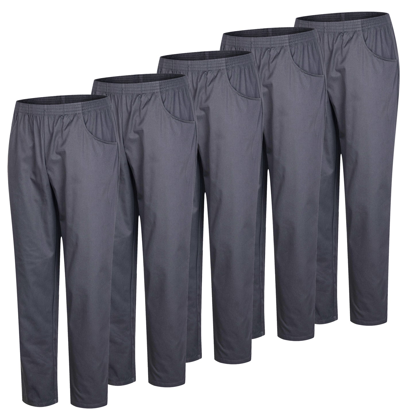 Paquete 5 Unidades  - PANTALÓN SANITARIOS UNISEX CINTURA ELÁSTICA 5-8312 - MISEMIYA Uniformes de Trabajo