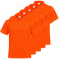 Pack de 5 unidades – Polo deportivo de hombre de manga corta 100% poliéster – 5-PPM130