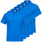 Pack de 5 unidades – Polo deportivo de hombre de manga corta 100% poliéster – 5-PPM130