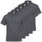 Pack de 5 unidades – Polo deportivo de hombre de manga corta 100% poliéster – 5-PPM130