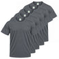 Pack de 5 unidades – Camiseta deportiva de hombre de manga corta 100% poliéster – 5-TPMNS130
