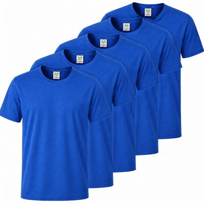 Paquete de 5 Unidades - Camiseta de Verano Ligera con Mangas Cortas 100% Algodón - 5-TS135 - MISEMIYA Uniformes de Trabajo