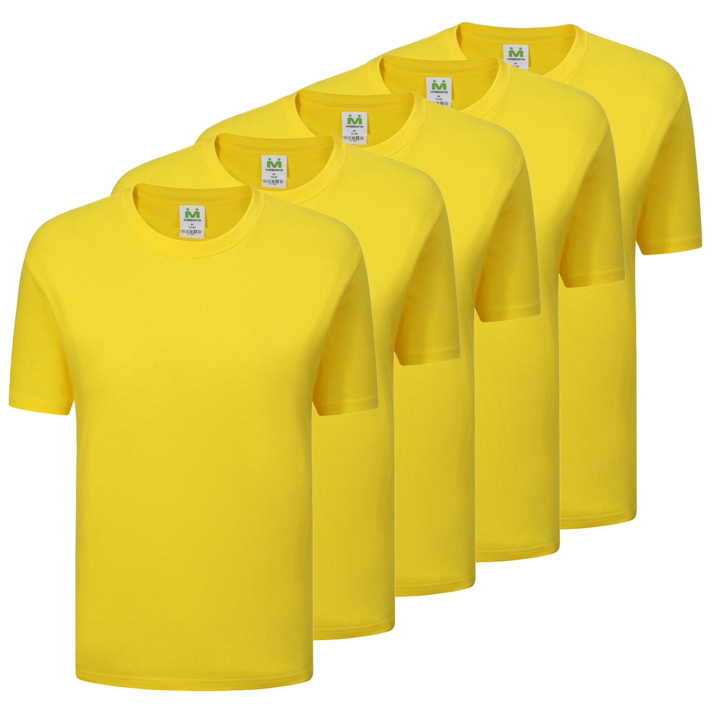 Paquete de 5 Unidades - Camiseta con Mangas Cortas 100% Algodón   5-TS135 - MISEMIYA Uniformes de Trabajo