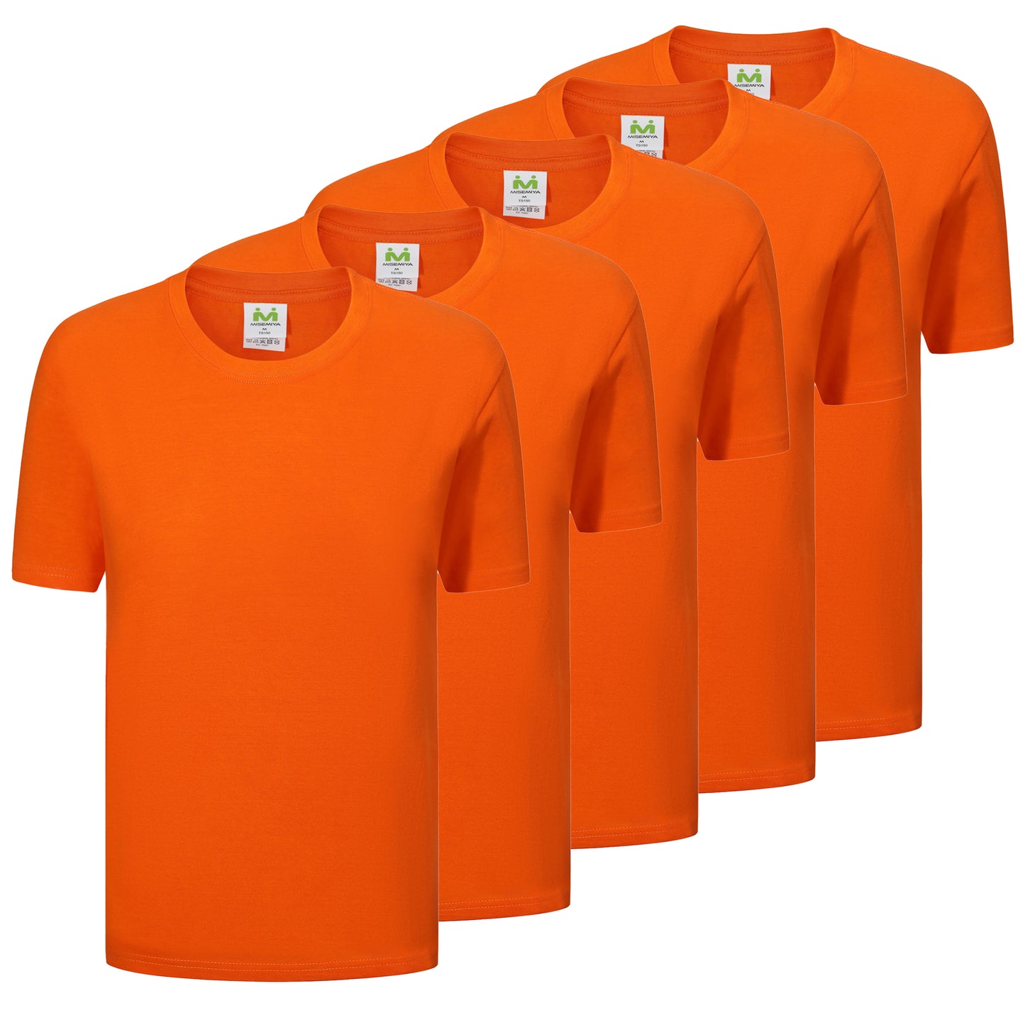 Paquete de 5 Unidades - Camiseta con Mangas Cortas 100% Algodón   5-TS135 - MISEMIYA Uniformes de Trabajo