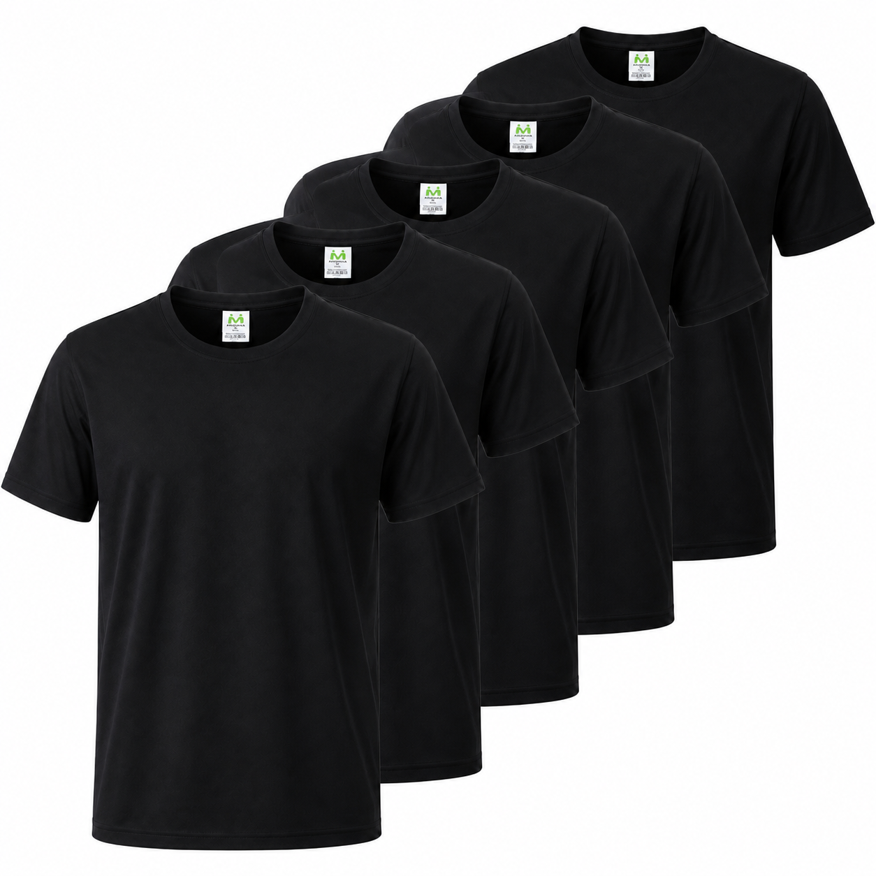 Paquete de 5 Unidades - Camiseta con Mangas Cortas 100% Algodón   5-TS150 - MISEMIYA Uniformes de Trabajo
