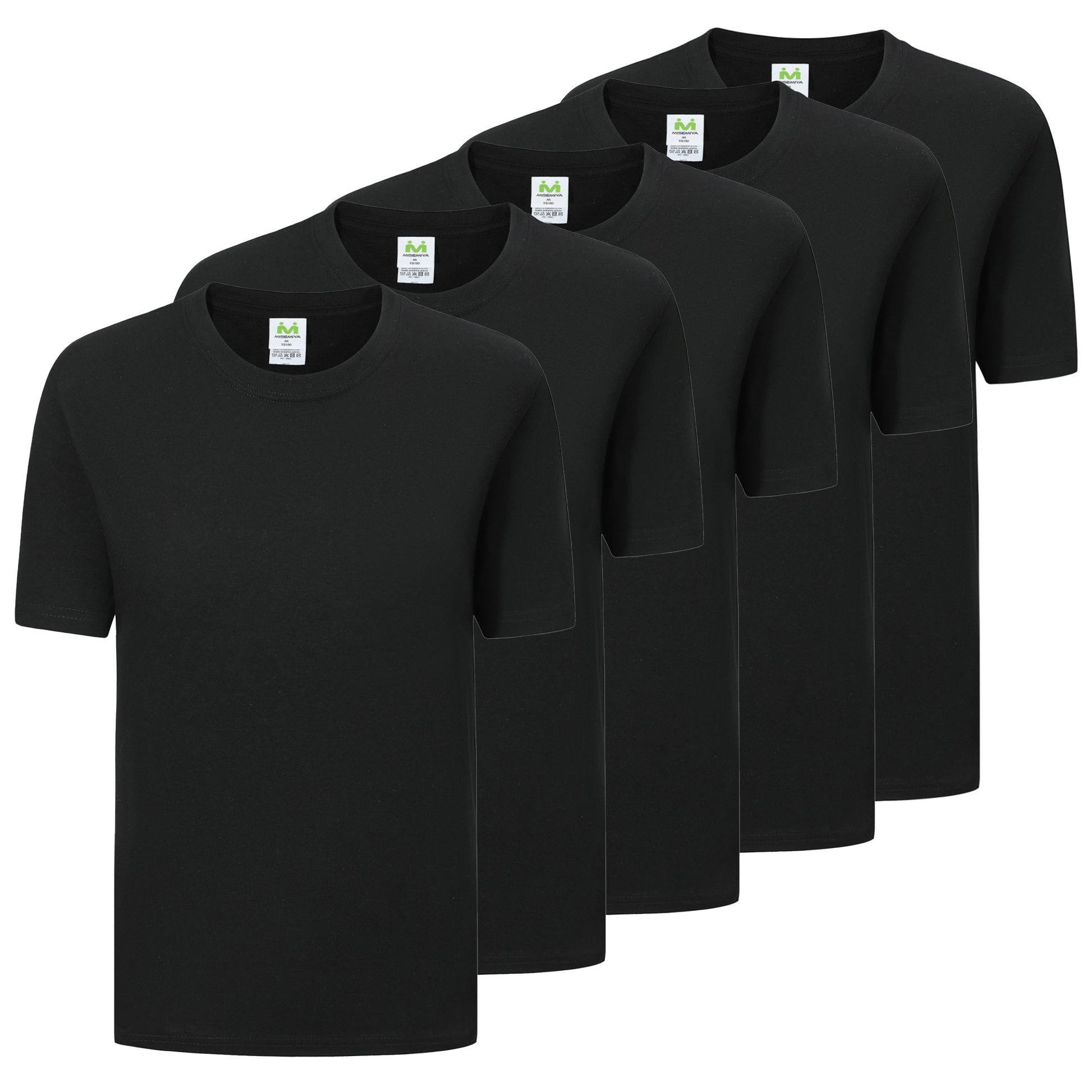 Paquete de 5 Unidades - Camiseta con Mangas Cortas 100% Algodón   5-TS150 - MISEMIYA Uniformes de Trabajo