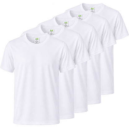 Paquete de 5 Unidades - Camiseta con Mangas Cortas 100% Algodón   5-TS150 - MISEMIYA Uniformes de Trabajo