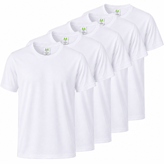 Paquete de 5 Unidades - Camiseta con Mangas Cortas 100% Algodón   5-TS150 - MISEMIYA Uniformes de Trabajo
