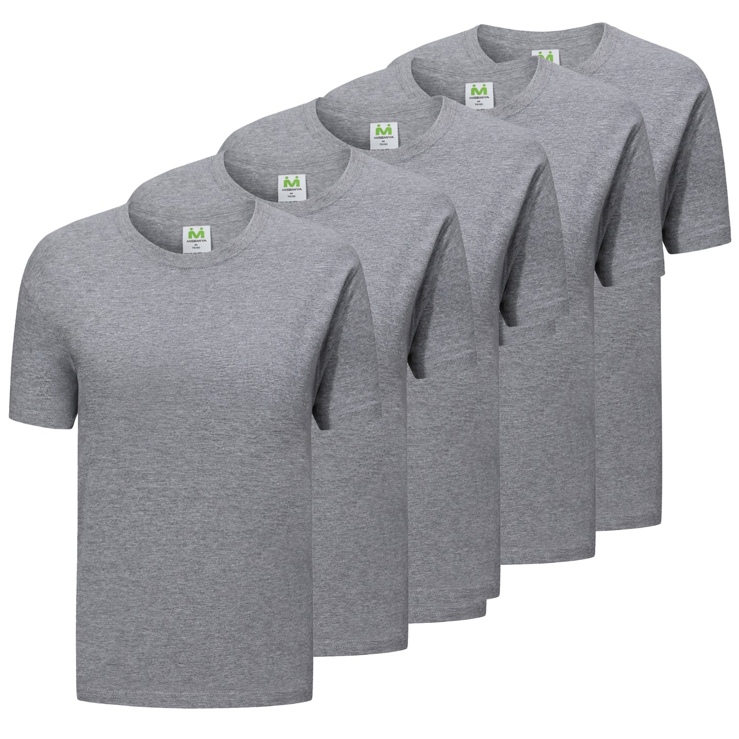 Paquete de 5 Unidades - Camiseta con Mangas Cortas 100% Algodón   5-TS135 - MISEMIYA Uniformes de Trabajo