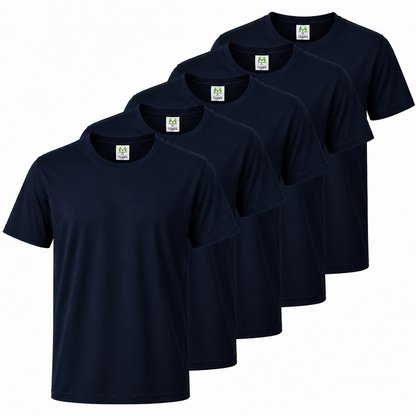 Paquete de 5 Unidades - Camiseta con Mangas Cortas 100% Algodón   5-TS150 - MISEMIYA Uniformes de Trabajo