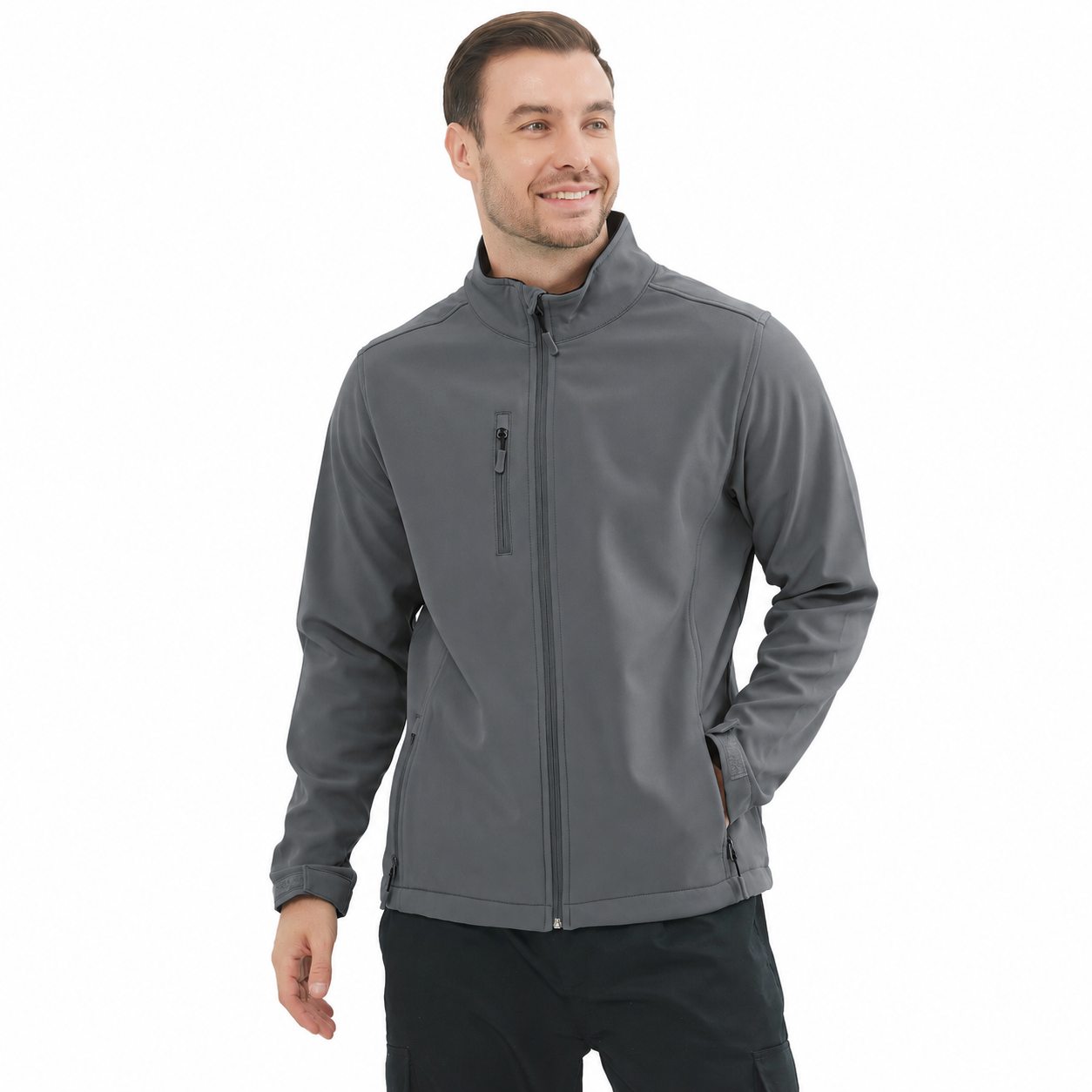 Chaqueta Soft Shell para Hombre 6731 | Cortaviento, Transpirable y Elástica | 280 g/m² - MISEMIYA Uniformes de Trabajo